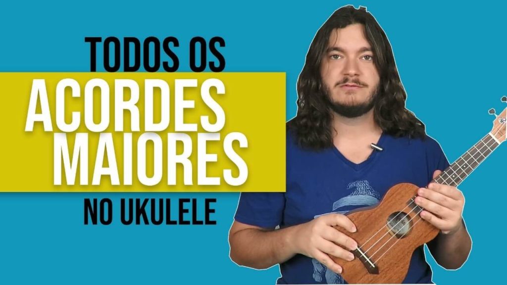 acordes maiores no ukulele