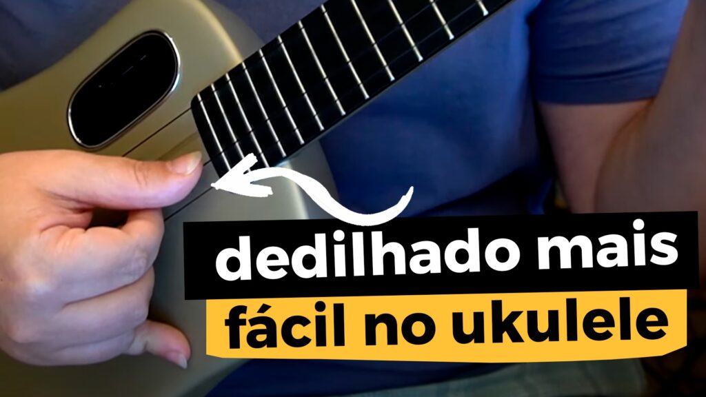 como fazer dedilhado no ukulele
